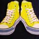 Yellow sneakers