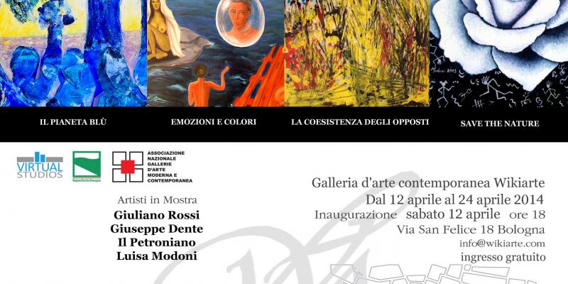 Solo exhibition by G. Rossi, L.Modoni, G. Dente, The Petroniano
