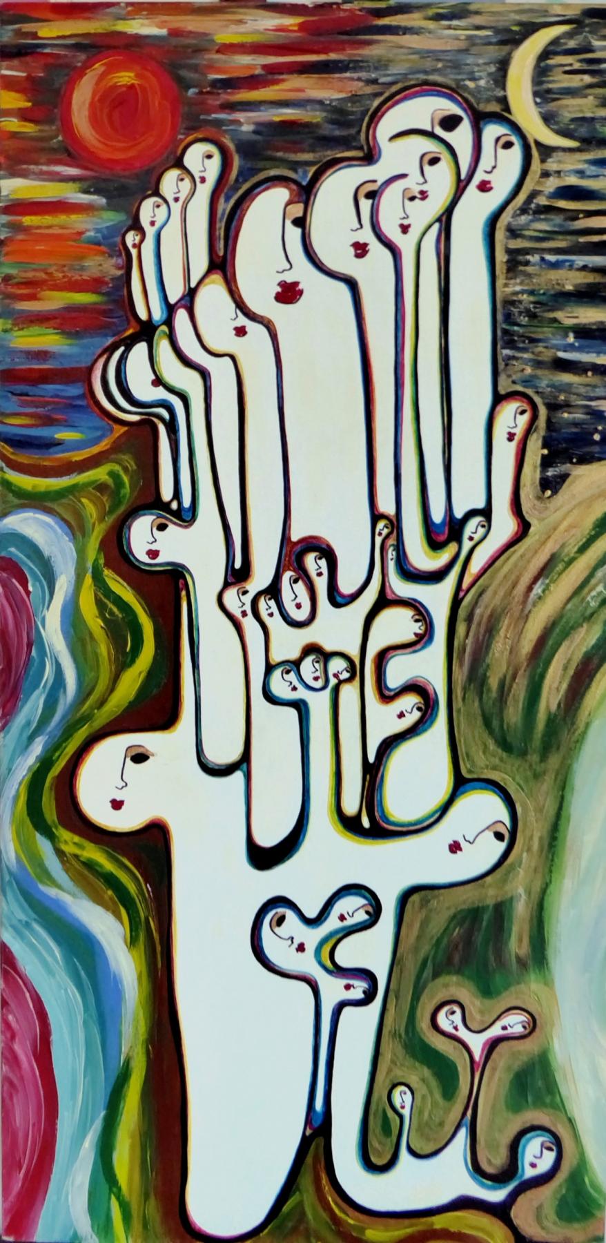 Maristella Angeli, espone un suo dipinto a “Art in Rome July 2019”