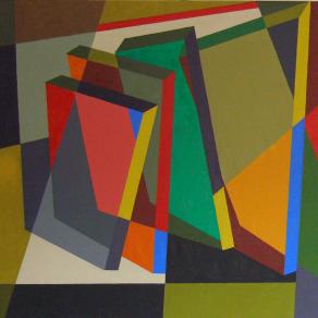 Anamorfosi   olio su tela  90x100  2006