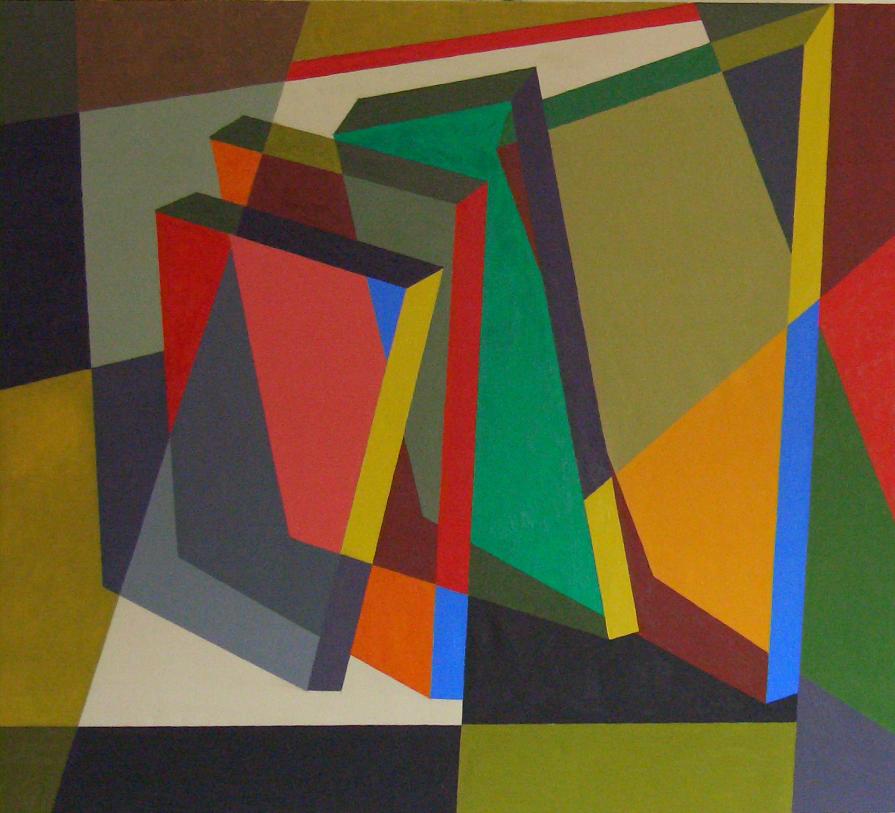 Anamorfosi   olio su tela  90x100  2006