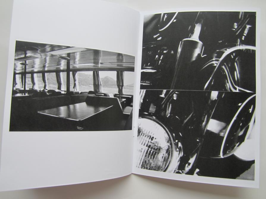 A MOTORCYCLE, A MAN AND A SHIPINTERIOR