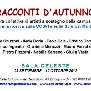Invito mostra collettiva "Racconti d'Autunno" artisti per la CCSVI-SM Invito mostra collettiva "Racconti d'Autunno" artisti per la CCSVI-SM