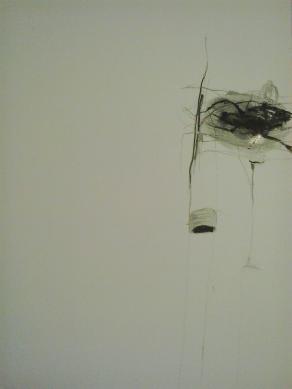 Nido con ragno grosso - Tecnica mista su carta 2014