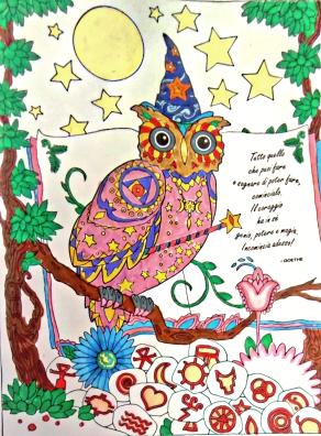 La saggezza vede oltre l'oscurità; il coraggio agisce con la luce delle stelle 