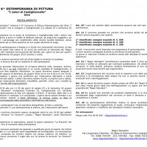 6° Concorso di Pittura Estemporanea “I colori di Castiglioncello”