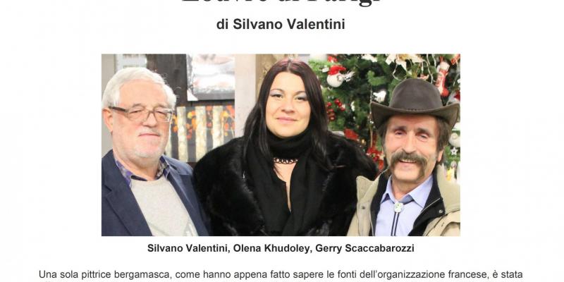 Una sola pittrice bergamasca invitata al Louvre di Parigi 