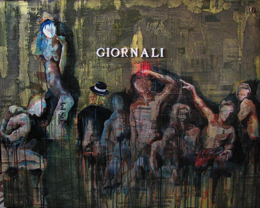 ritraggo soltanto persone che leggono giornali