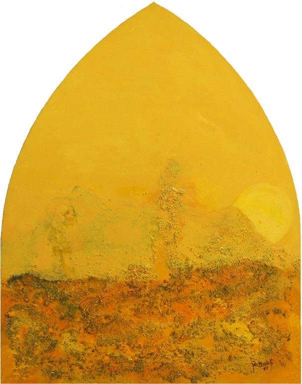 Il Sole, calando sulla pianura di Esdrelon