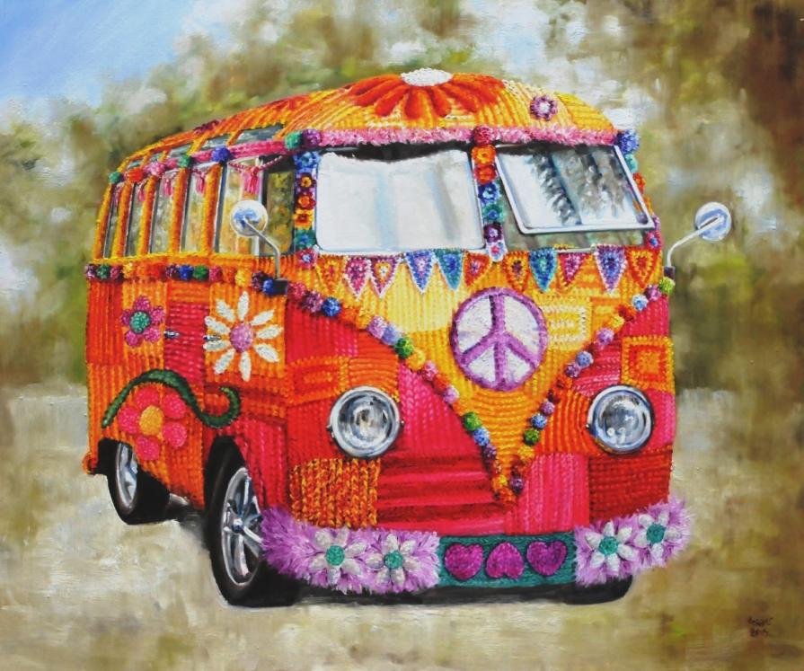 Vandalisn't: Yarn bombed camper