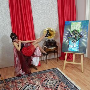 Concorso fotografico con modelle opere d'arte schettino