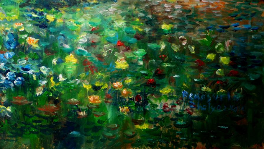 Romanting scene from a swamp