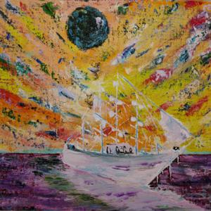 Art Catalog, impressionism. Marine expression.  Artist Alik Vetrof. 